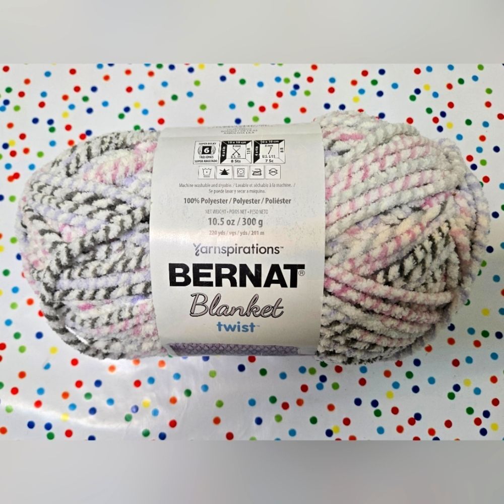 Bernat Blanket Twist Yarn LILAC GROVE 10.5 OZ SKEIN